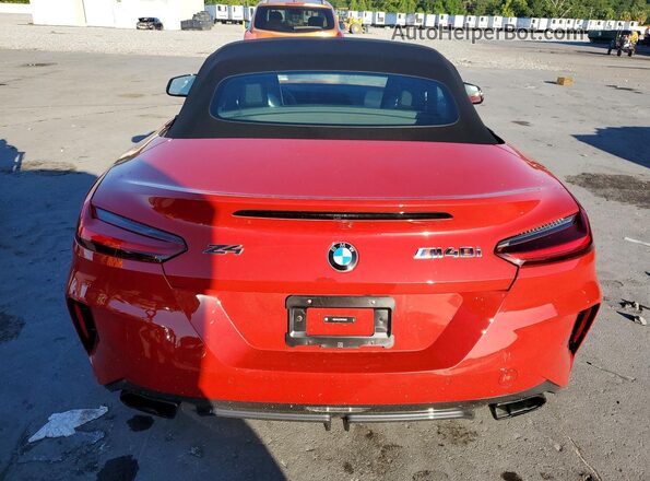 WBAHF9C01SWY46538 2025 BMW Z4 Red Вид ззаду