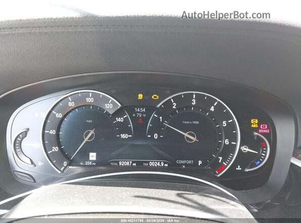 WBAJA5C33HG896203 2017 BMW 5 SERIES White უკანა სავარძლების ხედი