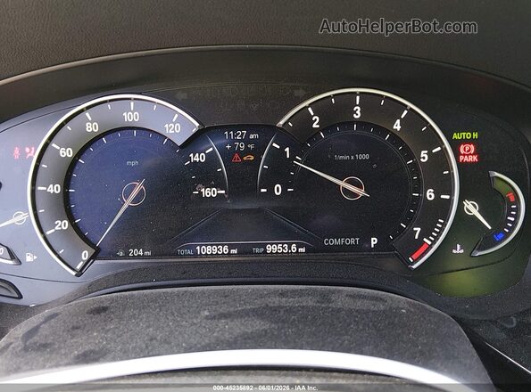 WBAJA5C37HG897046 2017 BMW 7 SERIES Gray უკანა სავარძლების ხედი