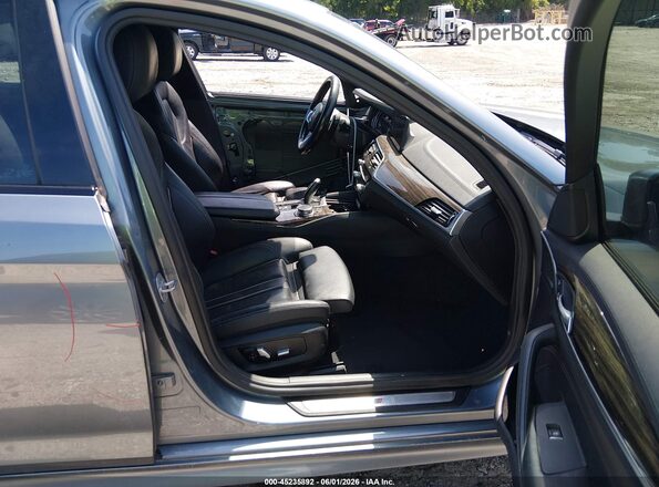 WBAJA5C37HG897046 2017 BMW 7 SERIES Gray წინა სალონის ხედი