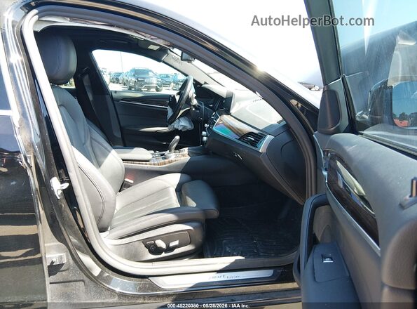 WBAJA5C50KWW45394 2019 BMW 5 SERIES Black Widok wnętrza z przodu