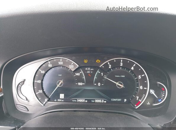WBAJA5C54JWA39341 2018 BMW 5 SERIES Gray Вид задніх сидінь