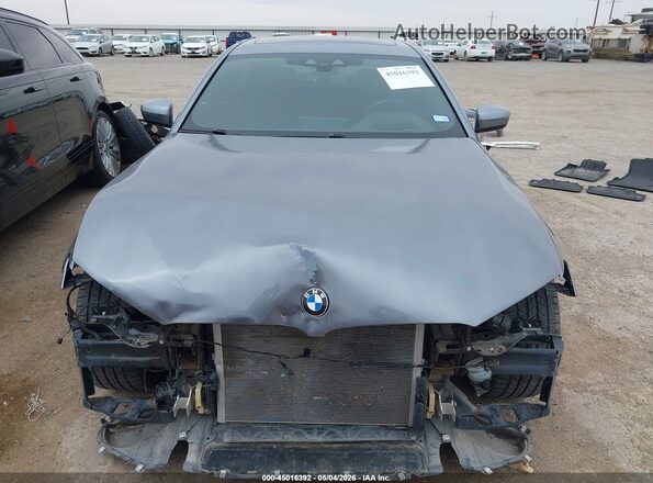 WBAJA5C54JWA39341 2018 BMW 5 SERIES Gray Вид задньої частини салону