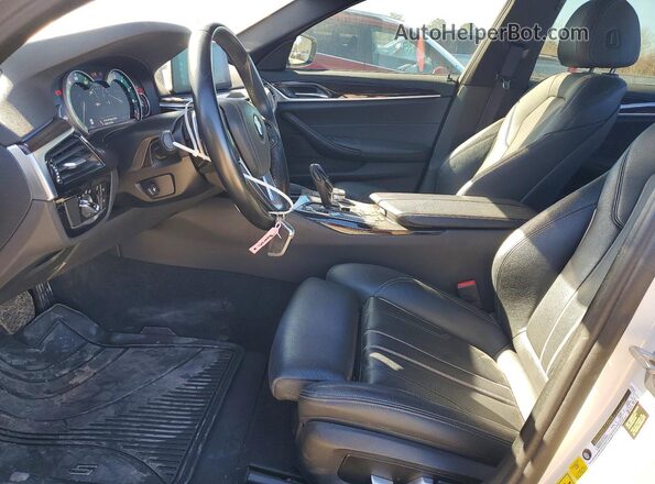 WBAJA5C5XKWW09020 2019 BMW 5 SERIES Белый Вид салона спереди