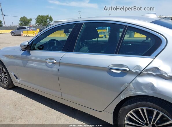 WBAJA7C52JWC75384 2018 BMW 5 SERIES Gray Widok wnętrza 360 stopni