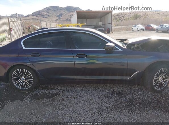 WBAJA9C01LCD52542 2020 BMW 5 SERIES Blue Սալոնի հետևի տեսք