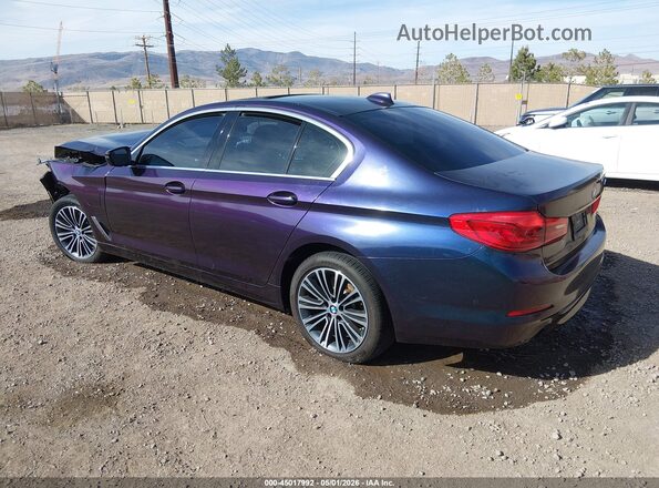 WBAJA9C01LCD52542 2020 BMW 5 SERIES Blue Հետևի ձախ