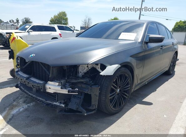WBAJA9C08LCD32241 2020 BMW 5 SERIES Black Առջևի ձախ երեք քառորդ տեսարան