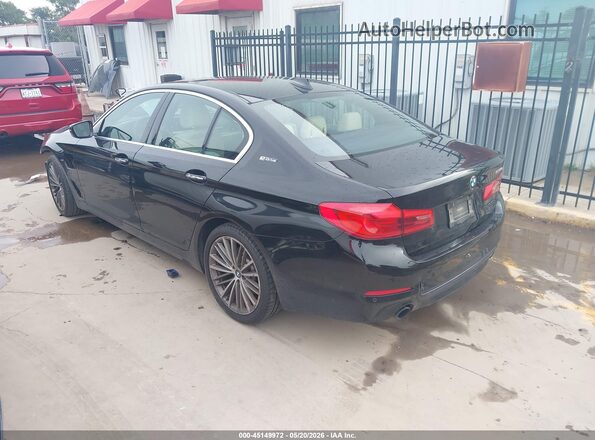 WBAJA9C53JB251613 2018 BMW 5 SERIES Black Trasero izquierdo