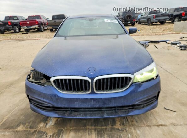 WBAJA9C54KB389503 2019 BMW 5 SERIES Blue წინა ხედი