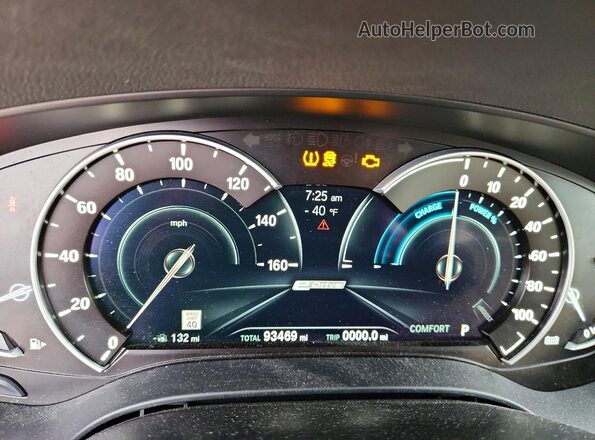 WBAJA9C54KB389503 2019 BMW 5 SERIES Blue ხელსაწყოთა პანელის ხედი