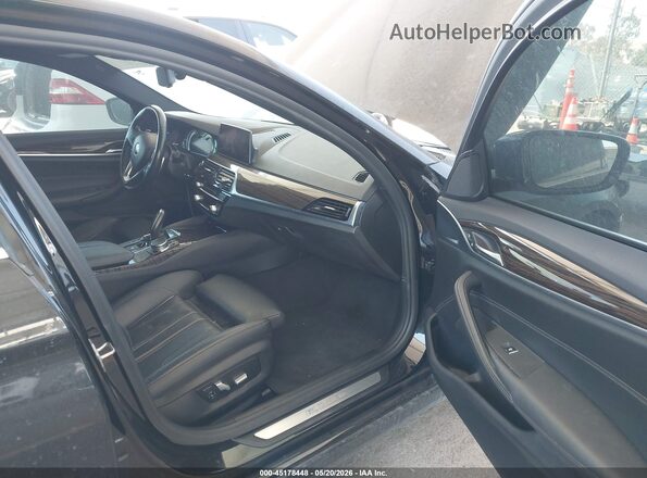 WBAJA9C54KB392854 2019 BMW 5 SERIES Black Вид салону спереду