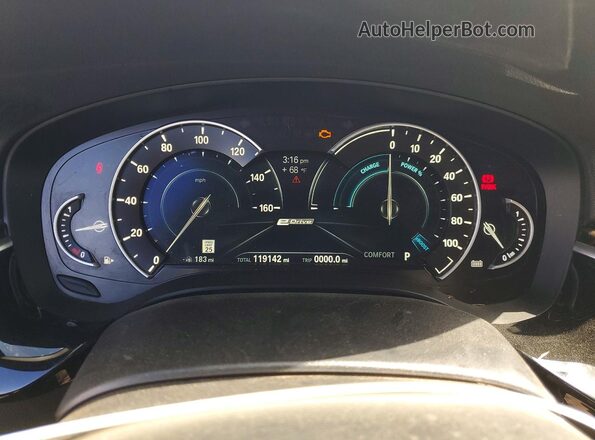 WBAJA9C57KB254371 2019 BMW 5 SERIES Silver ხელსაწყოთა პანელის ხედი