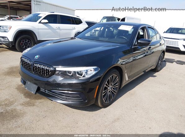 WBAJA9C59KB388654 2019 BMW 5 SERIES Black წინა მარცხენა ხედი სამი მეოთხედიდან