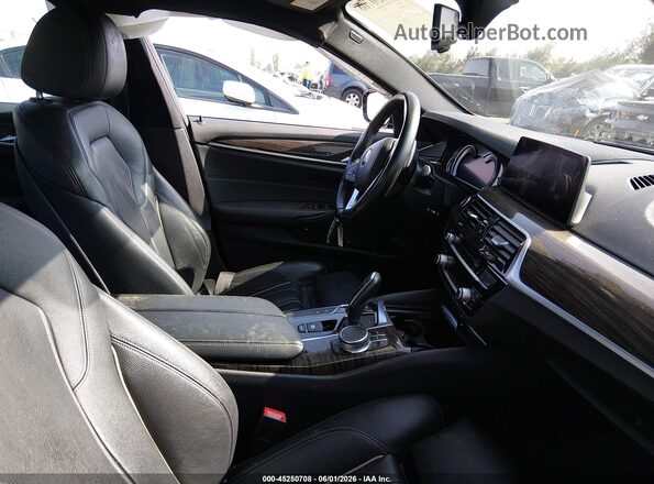 WBAJA9C59KB388654 2019 BMW 5 SERIES Black წინა სალონის ხედი