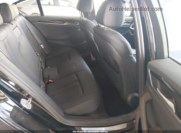 WBAJB1C50KB375757 2019 BMW 5 SERIES Black VIN კოდის სტიკერის ხედი
