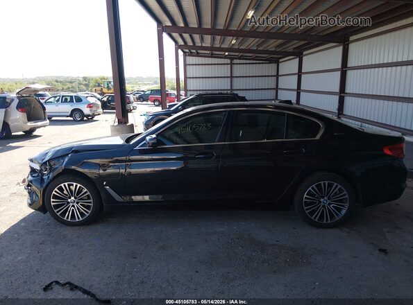 WBAJB1C50KB375757 2019 BMW 5 SERIES Black სალონის 360-გრადუსიანი ხედი