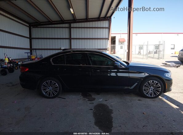 WBAJB1C50KB375757 2019 BMW 5 SERIES Black უკანა სალონის ხედი
