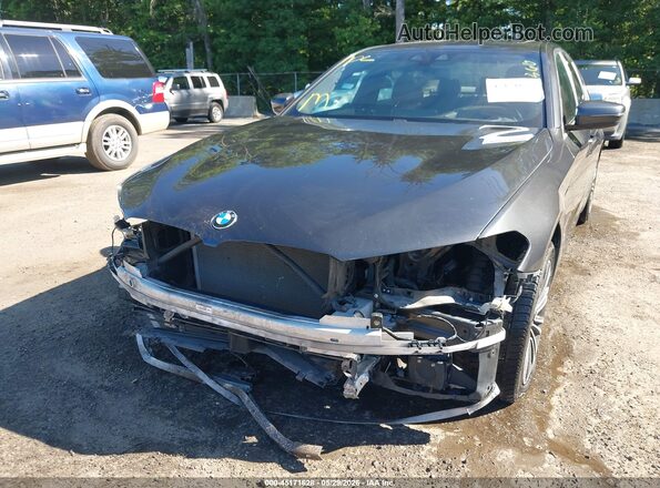 WBAJB1C58JB083983 2018 BMW 5 SERIES Gray Դիմացի տեսք