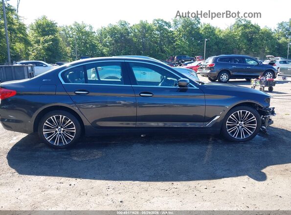 WBAJB1C58JB083983 2018 BMW 5 SERIES Gray Սալոնի 360 աստիճան տեսք