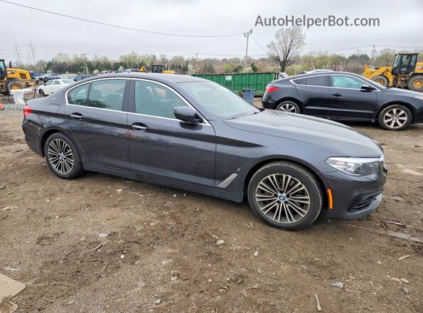 WBAJB1C58JB084065 2018 BMW 5 SERIES Charcoal წინა მარჯვენა