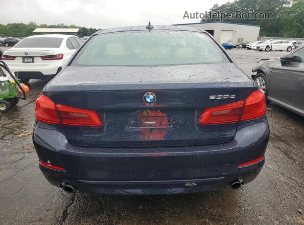 WBAJB1C5XKB375586 2019 BMW 5 SERIES Blue Vista trasera