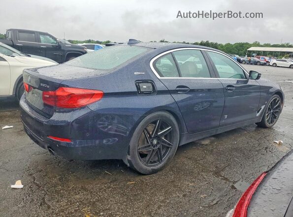 WBAJB1C5XKB375586 2019 BMW 5 SERIES Blue Trasero derecho