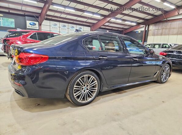WBAJB9C52JB035796 2018 BMW 5 SERIES Blue Հետևի աջ