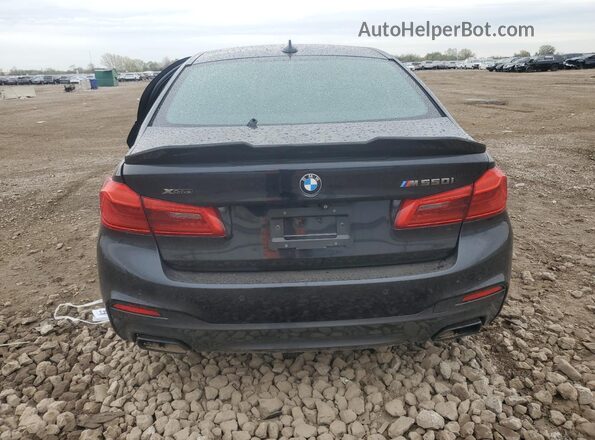 WBAJB9C52JG463631 2018 BMW M5 Blue Widok z tyłu