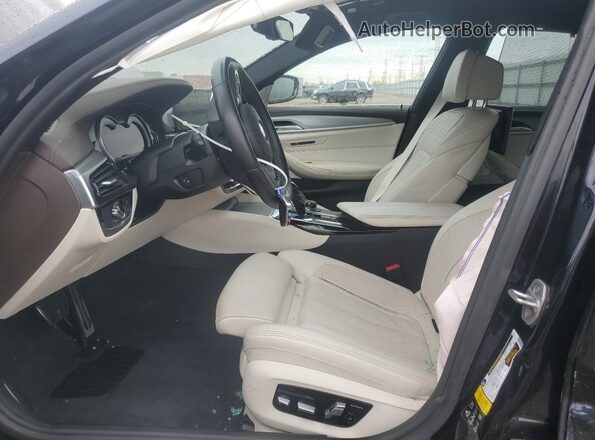 WBAJB9C52JG463631 2018 BMW M5 Blue Widok wnętrza z przodu