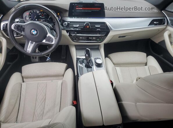 WBAJB9C52JG463631 2018 BMW M5 Blue Widok deski rozdzielczej