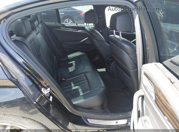 WBAJB9C52JG464486 2018 BMW 5 SERIES Black VIN კოდის სტიკერის ხედი