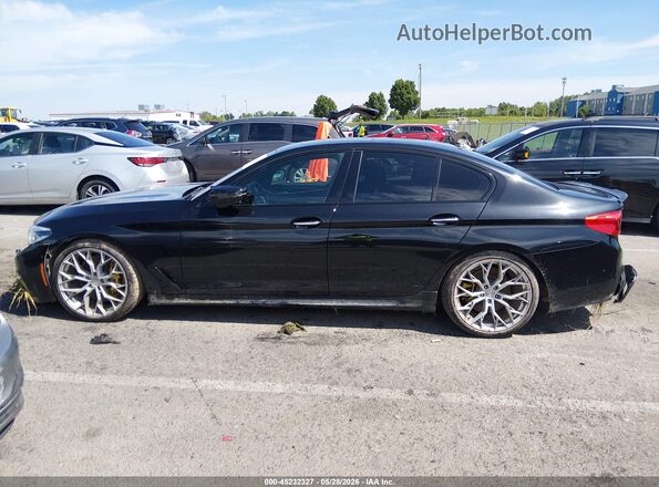 WBAJB9C52JG464486 2018 BMW 5 SERIES Black სალონის 360-გრადუსიანი ხედი