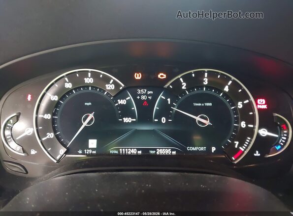 WBAJB9C53KB464964 2019 BMW 5 SERIES Black Vista de los asientos traseros