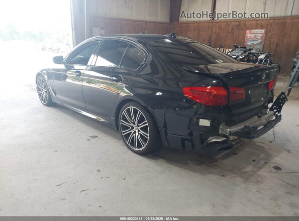 WBAJB9C53KB464964 2019 BMW 5 SERIES Black Trasero izquierdo