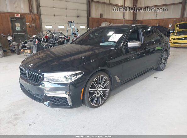 WBAJB9C53KB464964 2019 BMW 5 SERIES Black Vista tres cuartos delantera izquierda