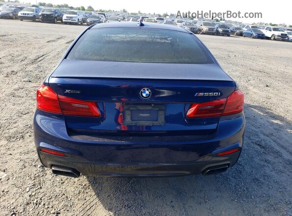WBAJB9C55KB465226 2019 BMW M5 Blue Widok z tyłu
