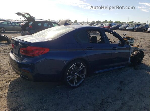 WBAJB9C55KB465226 2019 BMW M5 Blue Tył prawy