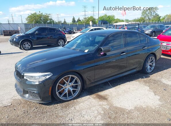 WBAJB9C57JB035096 2018 BMW 7 SERIES Black Передня ліва чверть