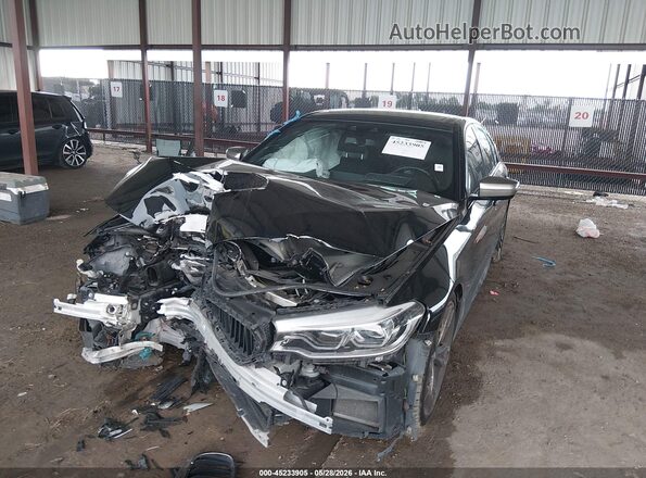 WBAJB9C58JB286922 2018 BMW 5 SERIES Черный Передняя левая четверть