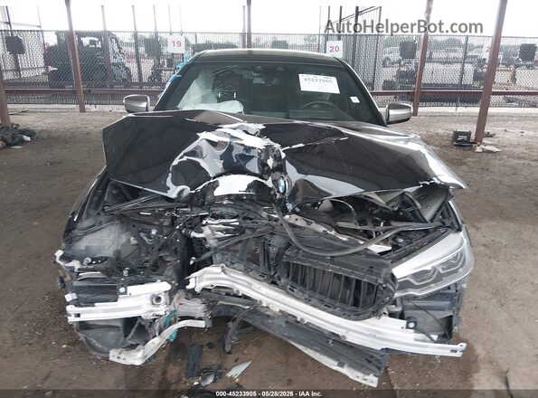 WBAJB9C58JB286922 2018 BMW 5 SERIES Черный Вид задней части салона