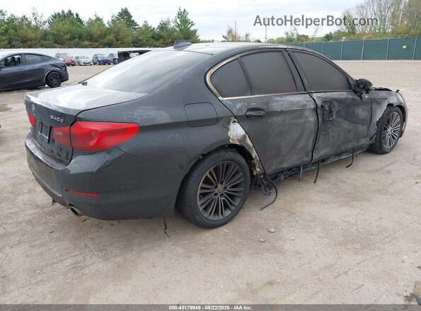 WBAJD1C58JG474869 2018 BMW 5 SERIES Black Tył prawy