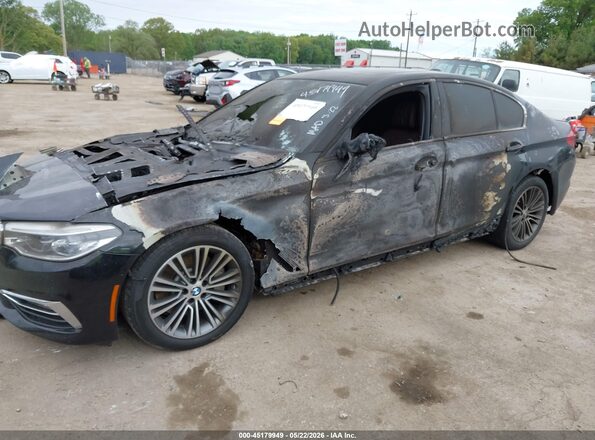 WBAJD1C58JG474869 2018 BMW 5 SERIES Black Widok z przodu