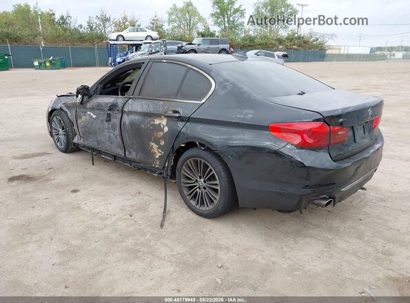 WBAJD1C58JG474869 2018 BMW 5 SERIES Black Tył lewy