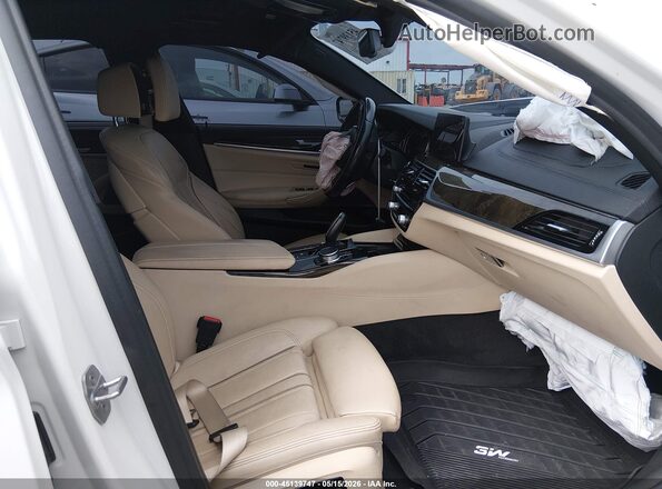 WBAJE5C34HG477779 2017 BMW 5 SERIES White წინა სალონის ხედი