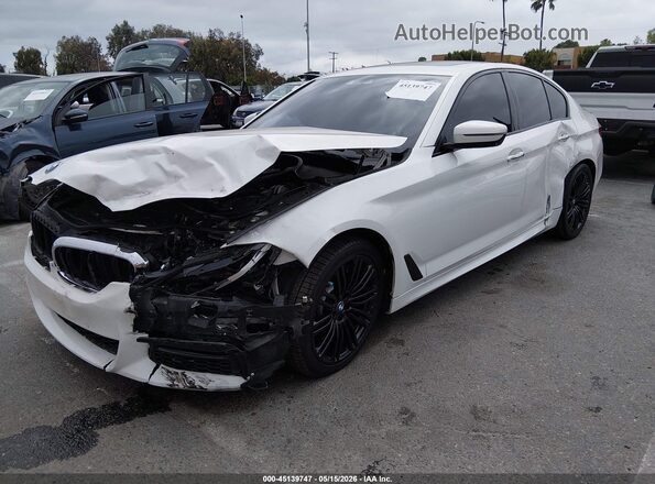 WBAJE5C34HG477779 2017 BMW 5 SERIES White წინა მარცხენა ხედი სამი მეოთხედიდან