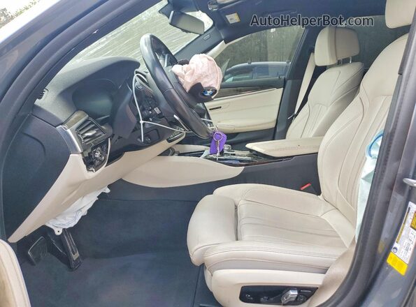 WBAJE5C57KWW13384 2019 BMW 5 SERIES Blue წინა სალონის ხედი