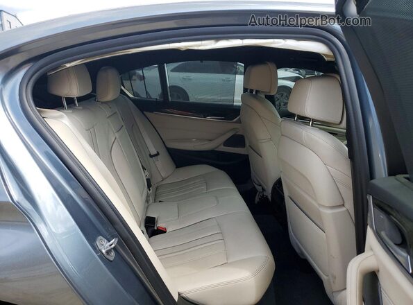 WBAJE5C57KWW13384 2019 BMW 5 SERIES Blue უკანა სავარძლების ხედი