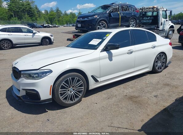 WBAJE7C36HG888886 2017 BMW 5 SERIES White წინა მარცხენა ხედი სამი მეოთხედიდან