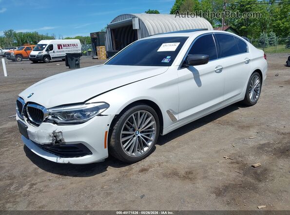 WBAJE7C37HG887424 2017 BMW 5 SERIES White Vista tres cuartos delantera izquierda